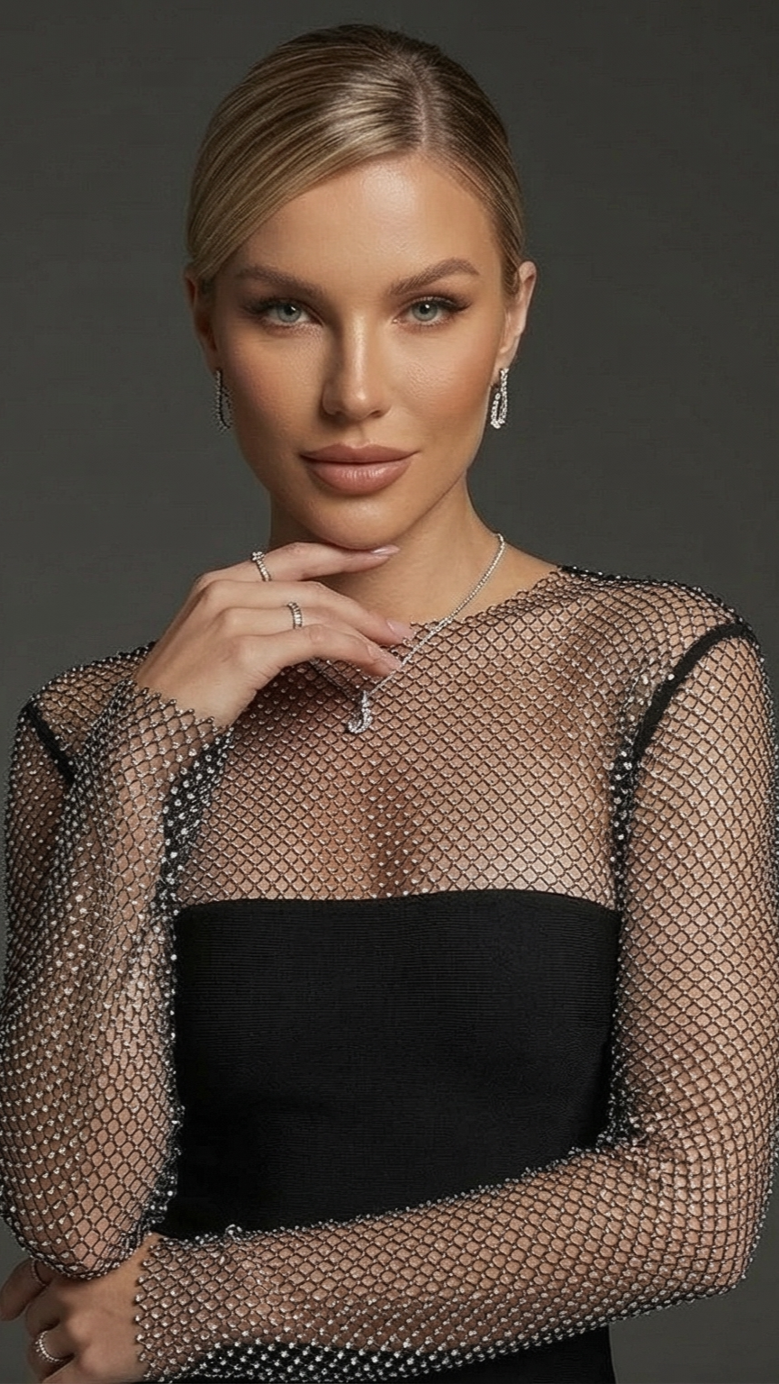 Vestido Crystal Élégance